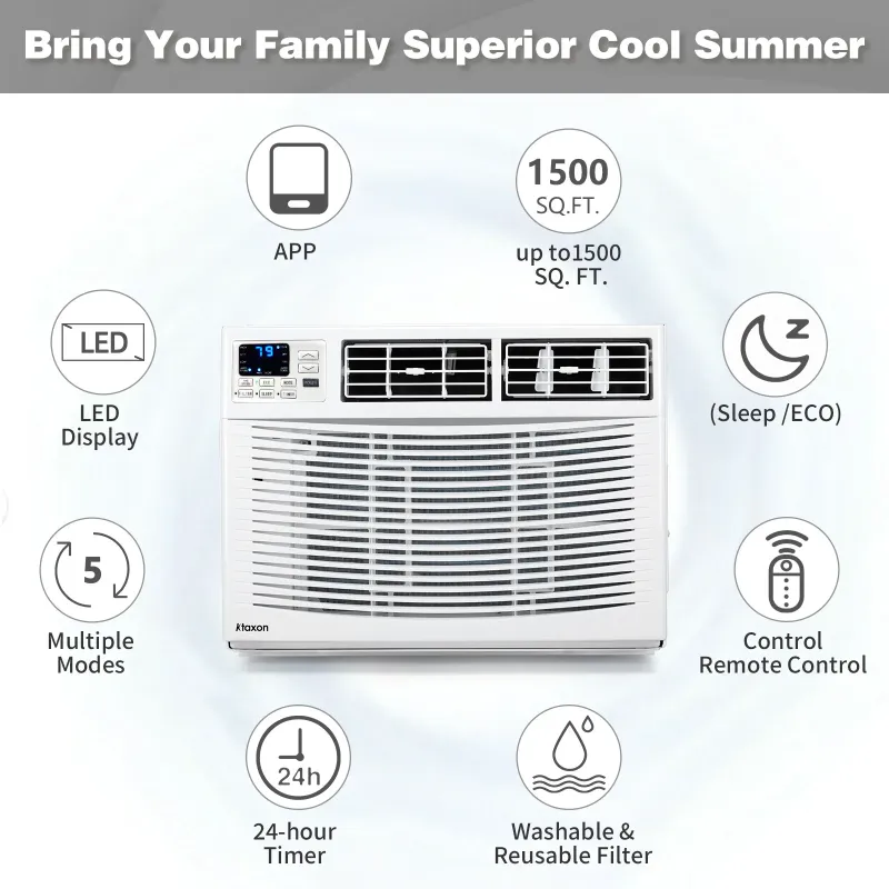 Photo 1 of ***used****Ktaxon WiFi Enabled 24000 BTU Heat And Cool Window Air Conditioner With Wifi Controls