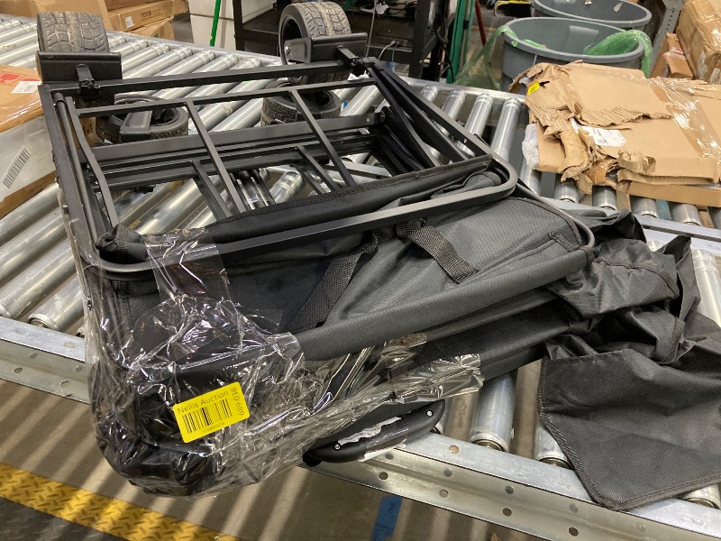 Photo 1 of ***used***HIJOB 330LBS Collapsible Garden Wagon Rolling Cart with Large Capacity for Grocery Shopping Ootdoor Camping Sports