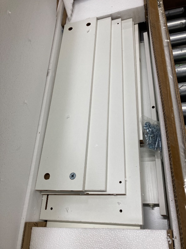 Photo 1 of **used***Walsunny Over The Toilet Storage Cabinet Bathroom Shelves Organizer Space Saver Freestanding Restroom Shelf with Doors Anti-Tip Device Adjustable Shelf white