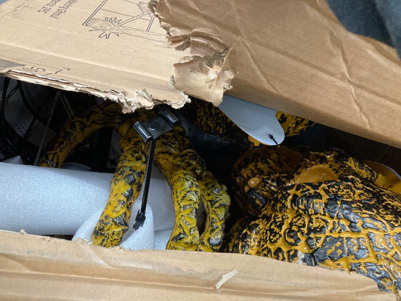 Photo 1 of ***(DAMAGE, SELLING AS PARTS ONLY)***
Haunted Hill Farm Motion-Activated 7.5-Ft. Tall Smoldering Ghoul, Plug-in Talking Scare Prop Animatronic with Spooky Sound Effects and Lights for Indoor or Covered Outdoor Creepy Halloween Decoration