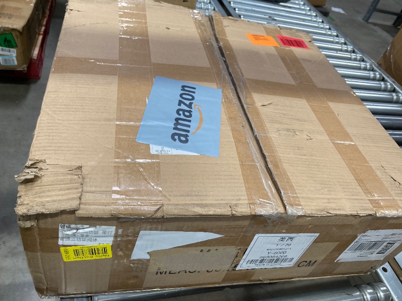 Photo 1 of **MISSING DIVERTER***ENGA Dual Rain Shower Head System, 2 In 1 Functions Ceiling Mount 14x20inch LED Shower Head with 6 Inch Shower Head, Rainfall Waterfall Shower Faucet Set, Brushed Nickel