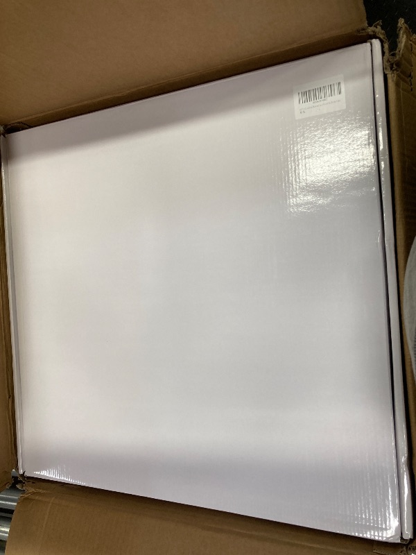 Photo 1 of **MISSING DIVERTER***ENGA Dual Rain Shower Head System, 2 In 1 Functions Ceiling Mount 14x20inch LED Shower Head with 6 Inch Shower Head, Rainfall Waterfall Shower Faucet Set, Brushed Nickel