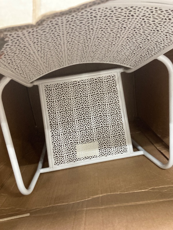 Photo 1 of **used**Outdoor Steel Patio Arm Chair with Square Back