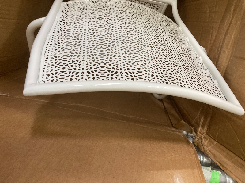 Photo 1 of **used**Outdoor Steel Patio Arm Chair with Square Back