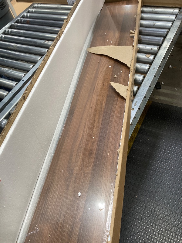 Photo 1 of ****USED + MINOR DAMAGE***Venusmiles Floating Shelves for Wall, Large Wall Mounted Shelves with Invisible Brackets, Long Wood Floating Shelf for Living Room, Bedroom, Kitchen, (Walnut, 55" W x 9" D x 1.5" H)