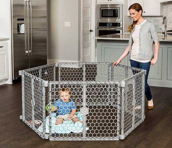 Photo 1 of **PARTS ONLY**Regalo 2-in-1 Plastic Pet Gate and Playard, 2 L X 192 W X 26 H