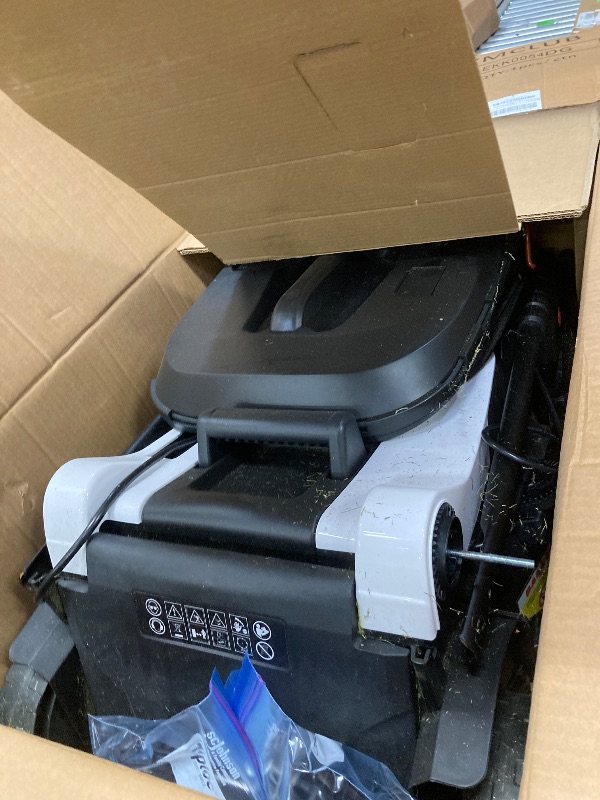 Photo 1 of ***(USED, DUSTY, DIRTY GRASS RESIDUE, SOME SCUFFS/SCRATCHES)*** Litheli Cordless Brushless Self-Propelled Lawn Mower , 2*20V 18" Electric Lawn Mower, with 2*4.0Ah Battery