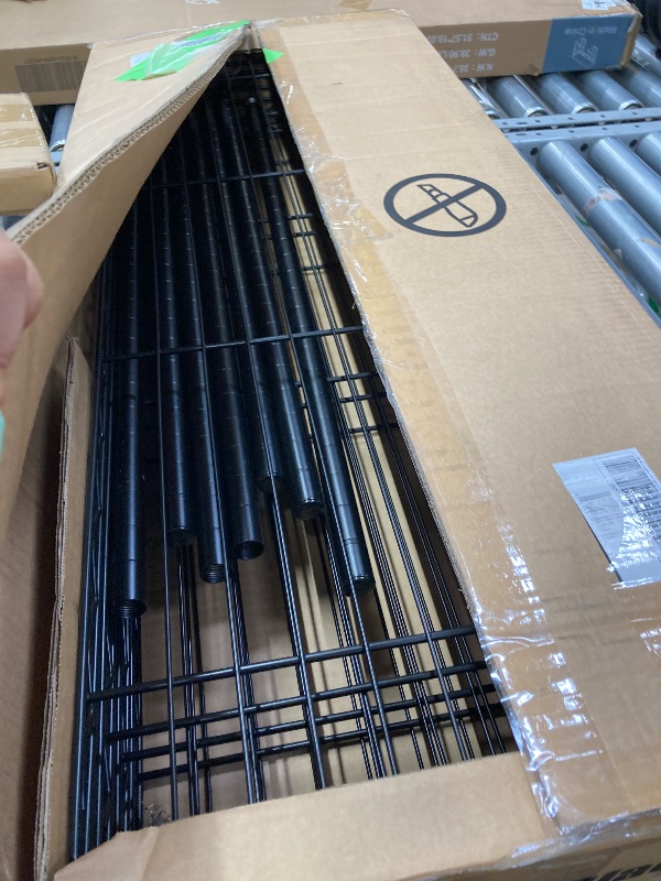 Photo 1 of 14x36x54 Inch 4-Shelf Storage Shelves Heavy Duty Shelving Unit for Kitchen Metal Shelves Garage Organizer Wire Rack Shelving Storage Unit Shelf Adjustable Utility NSF Certification Commercial