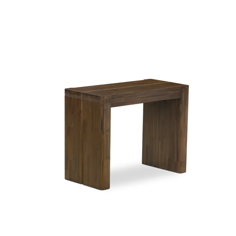 Photo 1 of ***ONLY WHATS IN PICTURE/NO EXTENSIONS**XTT-AWA-TL Extendable Dining Table - a Rectangle Dining Table Top with Removable leaf & Stylish Legs, 39x120 Inch, Antique Walnut Finish
