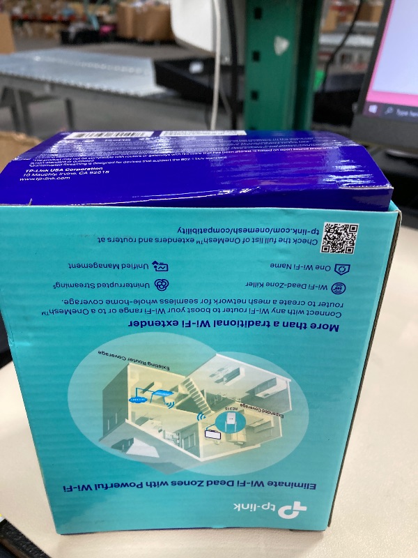 Photo 1 of TP-Link AC1200 WiFi Extender, 2025 Wirecutter Best WiFi Extender, 1.2Gbps Home Signal Booster, Dual Band 5GHz/2.4GHz, Up to 1600 Sq.ft and 32 Devices, EasyMesh Compatible, One Ethernet Port (RE315)