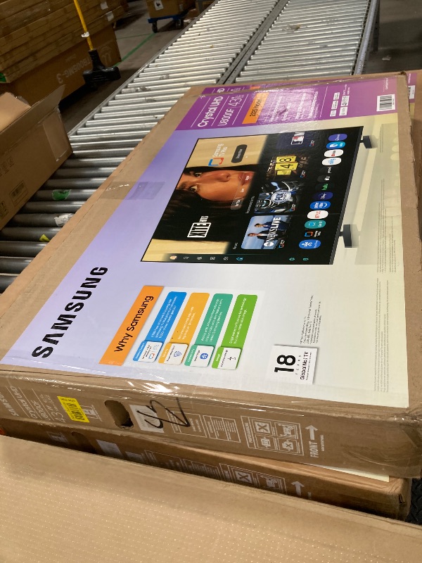 Photo 1 of **PARTS ONLY** Samsung 43-Inch Class Crystal UHD U8000F 4K Smart TV (2025 Model) Endless Free Content, Crystal Processor 4K, MetalStream Design, Knox Security, Alexa Built-in