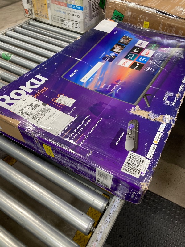 Photo 1 of **PARTS ONLY* Roku Smart TV 2025 – 40-Inch Select Series, 1080p Full HD TV – RokuTV with Voice Remote – Flat Screen LED Television with Wi-Fi for Streaming Live Local News, Sports, Family Entertainment