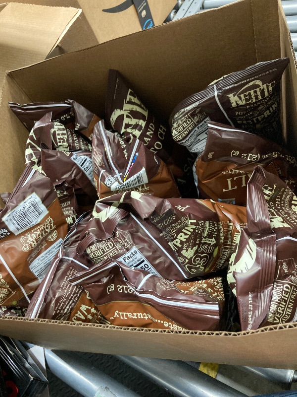 Photo 1 of 12 full bags of Kettle Brand Sea Salt Kettle Potato Chips, Gluten-Free, Non-GMO, 7.5 oz Bag