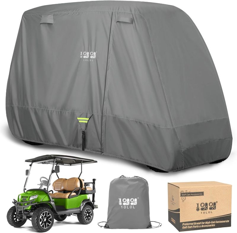 Photo 1 of 
10L0L Heavy Duty Golf Cart Cover for 2/4 Passengers EZGO, Club Car and Yamaha, All Weather Outdoor Protection Weatherproof10L0L Heavy Duty Golf Cart Cover for 2/4 Passengers EZGO, Club Car and Yamaha, All Weather Outdoor...