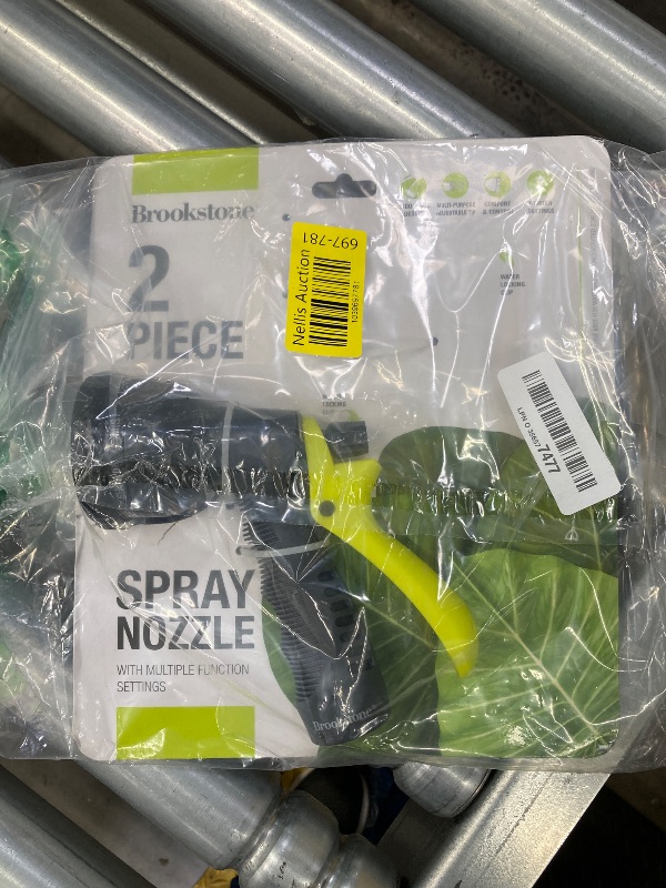 Photo 1 of ***(1 Piece -MISSING ONE)***
Brookstone 1 Piece Garden Hose Nozzle | Features Adjustable 8-Mode Spray Hose Nozzle and Pistol Nozzle for Gardening and Car Wash | Yellow