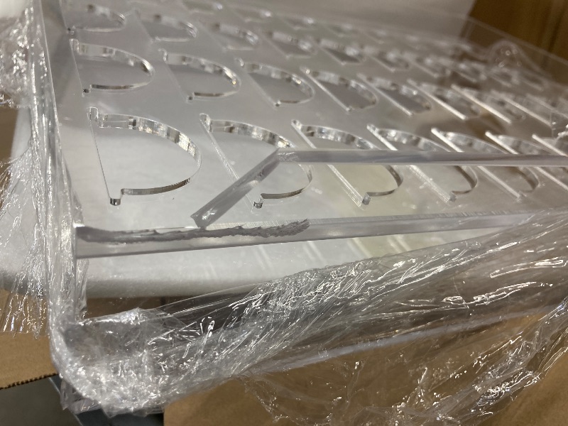 Photo 1 of **Has chip on corner- see pic**BXINREDA Acrylic Coffee Pod Organizer for Nespresso Vertuo Pod Holder 40 Pods Clear Vertuo Pod Storage Drawer (1 Tier)