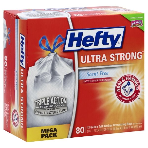 Photo 1 of **DAMAGED PACKAGING**80CT 13GAL Trash Bag