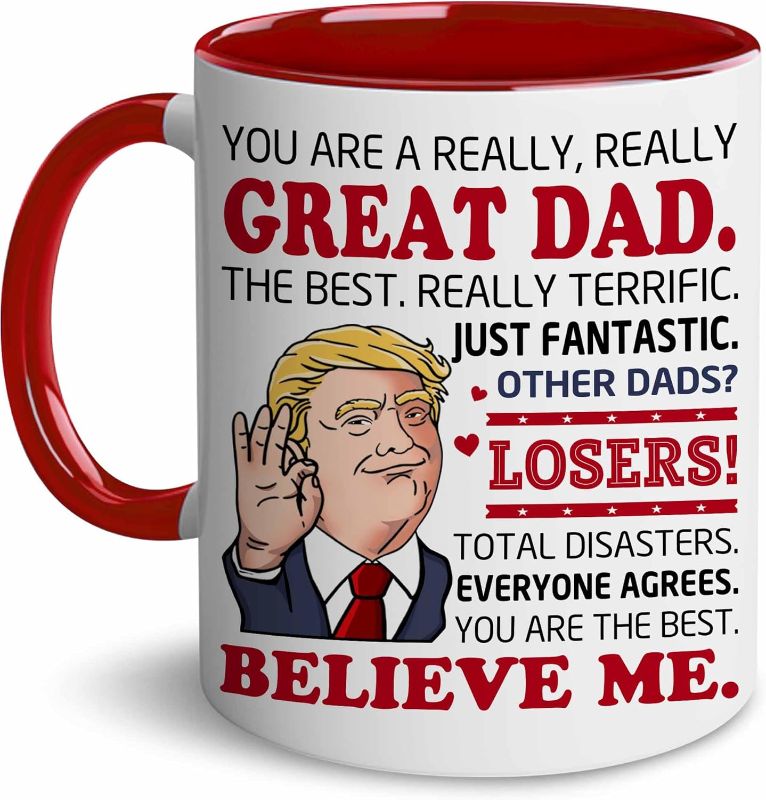Photo 1 of **NOT EXACT COLOR**BECHUSKY Dad Gifts - Happy Birthday Dads - Best Dad Ever Cup - Dads Coffee Mug from Daughter, Son, Child - Fathers Day, Christmas, Birthday Gifts for Fathers, Papa, Daddy - Father Present Ideas