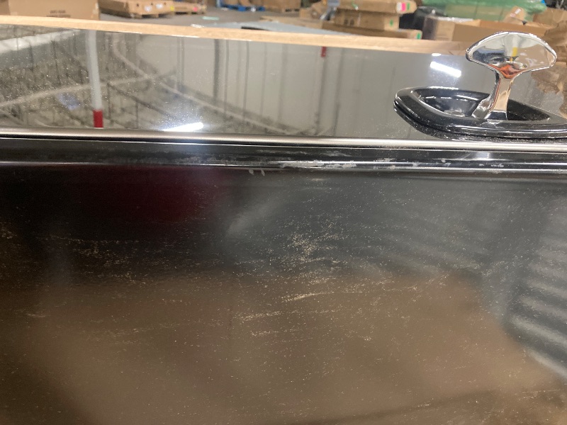 Photo 1 of **NO KEY/WONT OPEN**Buyers Products 1702710 Underbody Truck Box, 18 x 18 x 48 – Black Powder-Coated Steel with Stainless Steel Door, Locking Compression Latch, 14 Ga Body, Flat or Underbody Mount – Made in USA