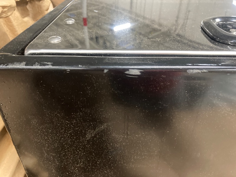 Photo 1 of **NO KEY/WONT OPEN**Buyers Products 1702710 Underbody Truck Box, 18 x 18 x 48 – Black Powder-Coated Steel with Stainless Steel Door, Locking Compression Latch, 14 Ga Body, Flat or Underbody Mount – Made in USA