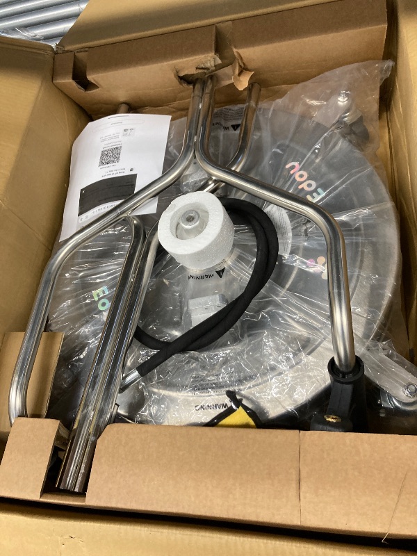 Photo 1 of 24" Pressure Washer Surface Cleaner with Dual Handle, 4 Wheels, Stainless Steel Power Wash Surface Cleaner Attachment,