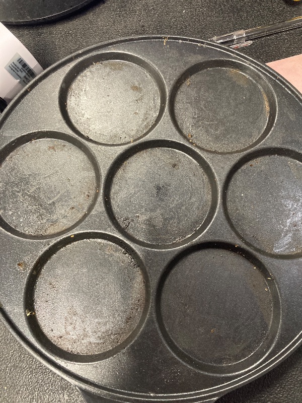 Photo 1 of KRETAELY Nonstick Pancake Pan Pancake Griddle With 7-mold Design Mini Pancake Maker With PFOA Free Coating-Black