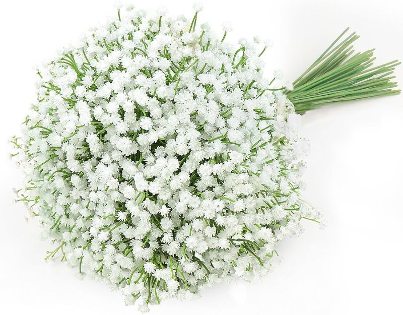 Photo 1 of **LOOSE FLOWERS**40 PIECES OF  Babys Breath Artificial Flowers Fake Babys Breath Flowers Artificial Bulk