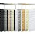 Photo 1 of **MISSING BRACKETS**LazBlinds Top Down Bottom Up (TDBU) Cordless Cellular Shades, Blackout Light Blocking Honeycomb Shades Pleated Blinds for Windows, 34" W x 64" H, White
