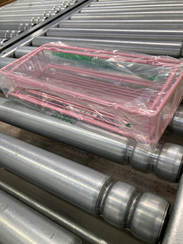 Photo 1 of ***PARTS ONLY -SELLING AS IS -PARTS ***

2 Pack 100% Metal Strong  Shelf, Spice Organizer Utensil Caddy, Home Kitchen Organization (Pink)
