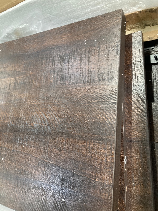 Photo 1 of ***(PARTS ONLY -SELLING AS PARTS ONLY -ONE DRAWER FRONT BROKEN/CRACKED SEE ALL PHOTOS)*** 
Farmhouse TV Stand for 65 Inch TV, Entertainment Center with Storage