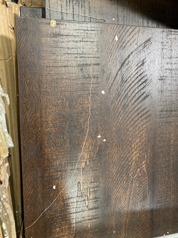 Photo 1 of ***(PARTS ONLY -SELLING AS PARTS ONLY -ONE DRAWER FRONT BROKEN/CRACKED SEE ALL PHOTOS)*** 
Farmhouse TV Stand for 65 Inch TV, Entertainment Center with Storage
