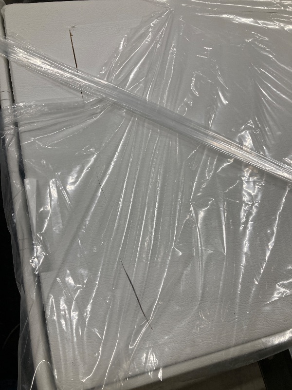 Photo 1 of ***DAMAGE, SLITS/CUTS IN FABRIC -SELLING AS IS *** Ottoman Storage Bench 45 Faux Leather 165L Oversized Storage Folding Chest Footrest Padded Seat for Bedroom ***SLITS/CUTS IN FABRIC -SELLING AS IS ***