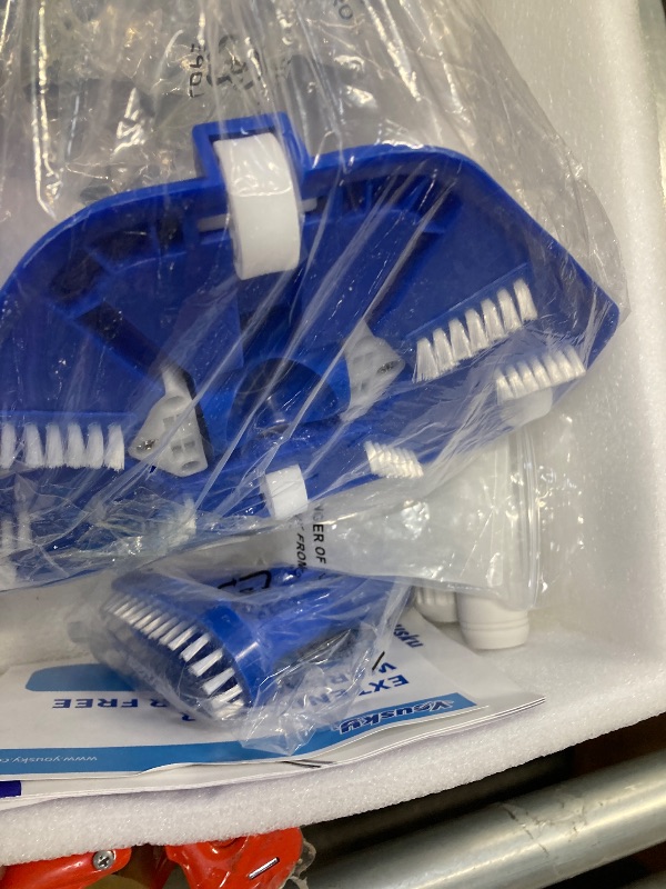 Photo 1 of 2025 Upgraded Handheld Pool Vacuum Cleaner for Above Ground & Inground Pools - Cordless Pool Cleaner w/18.5GPM Suction, Telescoping Pole(20-69in), 2 Brush Heads - Ideal for Spas & Hot Tubs