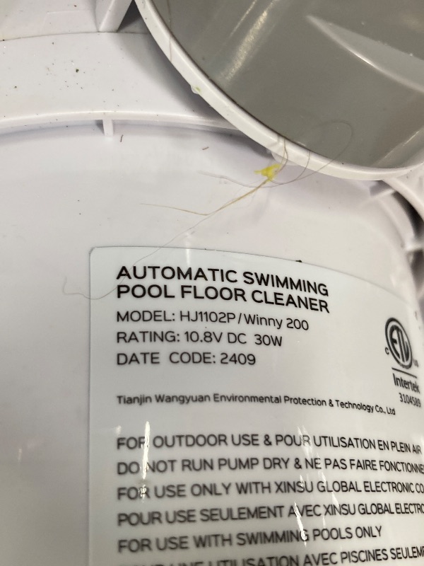 Photo 1 of (2025 Upgrade) Cordless Robotic Pool Cleaner, Winny Pool Cleaner Automatic Pool Vacuum with Dual Filters, 80 Mins Runtime, Ideal for Flat Above Pools up to 645 Sq.ft (White and Green)

