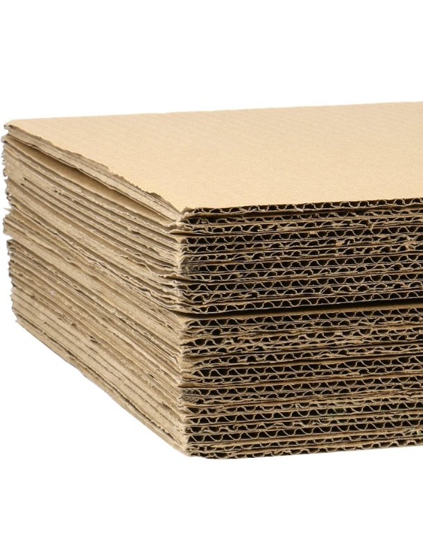 Photo 1 of 12 x 9 Inch Corrugated Cardboard Sheets, Brown Kraft Cardboard Sheets for Crafts, Flat Cardboard Filler Insert Sheet Pads for Packing, Mailing, Moving