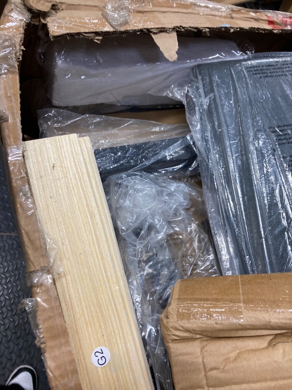 Photo 1 of ***(DAMAGE -PARTS ONLY -SELLING AS IS )***
Queen Size Lift Up Storage Bed Frame, Height Adjustable Storage Headboard with Charging Station, LED Lights Upholstered Platform Bed, Wooden Slat Support, No Box Spring Needed, Noise-Free, Dark Grey