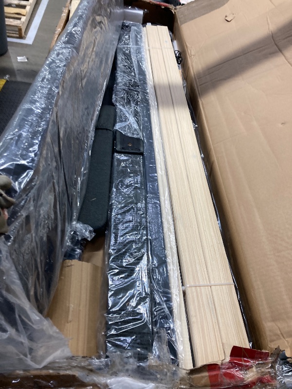 Photo 1 of ***(DAMAGE -PARTS ONLY -SELLING AS IS )***
Queen Size Lift Up Storage Bed Frame, Height Adjustable Storage Headboard with Charging Station, LED Lights Upholstered Platform Bed, Wooden Slat Support, No Box Spring Needed, Noise-Free, Dark Grey