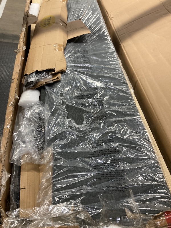 Photo 1 of ***(DAMAGE -PARTS ONLY -SELLING AS IS )***
Queen Size Lift Up Storage Bed Frame, Height Adjustable Storage Headboard with Charging Station, LED Lights Upholstered Platform Bed, Wooden Slat Support, No Box Spring Needed, Noise-Free, Dark Grey