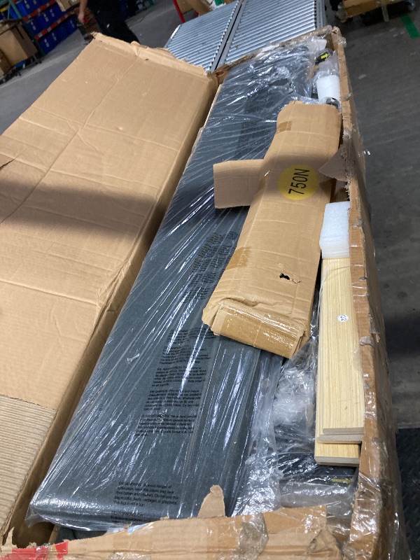 Photo 1 of ***(DAMAGE -PARTS ONLY -SELLING AS IS )***
Queen Size Lift Up Storage Bed Frame, Height Adjustable Storage Headboard with Charging Station, LED Lights Upholstered Platform Bed, Wooden Slat Support, No Box Spring Needed, Noise-Free, Dark Grey