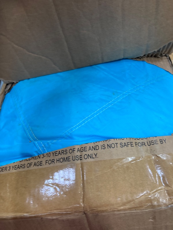 Photo 1 of ***MISSING BLOWER***FINCOME Inflatable Water Slide Bounce House with Extend Long Splash Waterslide for Kids Backyard, Blow Up Bouncy Castle Park with 2 Water Pool, Basketball Hoop, Water Cannon for Indoor, Outdoor, Party