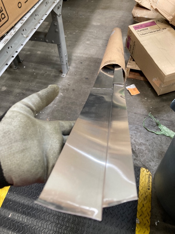 Photo 1 of ***MINOR DAMAGE ENDS BENT SLIGHTLY ***
Tile Redi USA TRZF3260-BI Shower Flashing, Fits All Tile 32" x 60" Pans, Silver  