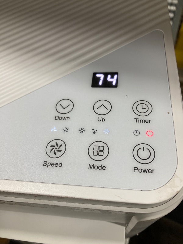 Photo 1 of  ***(MISSING REMOTE CONTROL, TEMP CTRL PANEL NOT FUNCTIONING PROPERLY, SOME SCUFFS/SCRATCHES, SIDE PANEL DENTS/BENT)***Electactic Portable Air Conditioners 10000 BTUs, Portable AC unit Cools Up to 450 sq.ft,3-in-1 Free Standing Cooling AC Unit with Fan & 