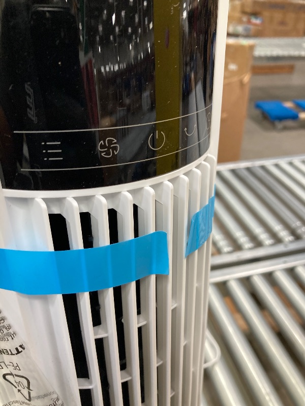 Photo 1 of ***(DAMAGE -STAND CRACK/BROKE ...SELLING AS IS) *** 
Dreo Tower Fans for Home, 32" Standing Floor Fan, 26 ft/s Bladeless Fan with Remote, 90° Oscillating, 3 Modes, 3 Speeds, LED Display, 8H Timer, Quiet Room Fan
