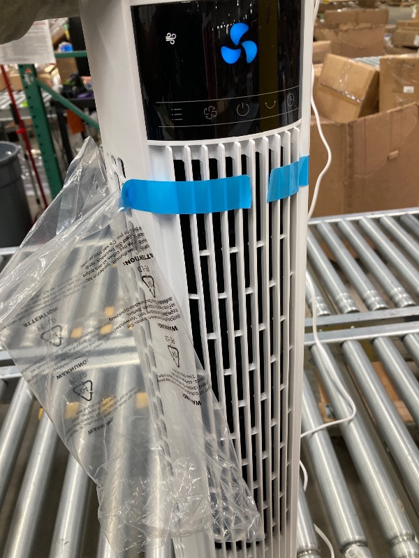 Photo 1 of ***(DAMAGE -STAND CRACK/BROKE ...SELLING AS IS) *** 
Dreo Tower Fans for Home, 32" Standing Floor Fan, 26 ft/s Bladeless Fan with Remote, 90° Oscillating, 3 Modes, 3 Speeds, LED Display, 8H Timer, Quiet Room Fan
