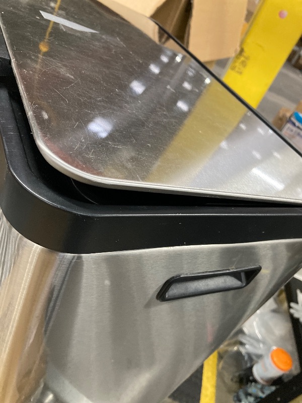 Photo 1 of ***(USED SOME SCUFFS/SCRATCHES, DENT,DUST)*** EKO EcoCasa II 36L+24L Dual Trash Can with Recycle Bin, Stainless Steel Garbage Can with Lid, Deodorizer Compartment, Odor-Proof and Fingerprint Resistant
