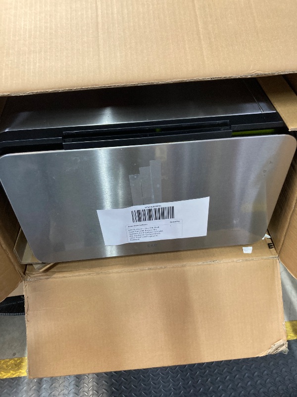 Photo 1 of ***(USED SOME SCUFFS/SCRATCHES, DENT,DUST)*** EKO EcoCasa II 36L+24L Dual Trash Can with Recycle Bin, Stainless Steel Garbage Can with Lid, Deodorizer Compartment, Odor-Proof and Fingerprint Resistant
