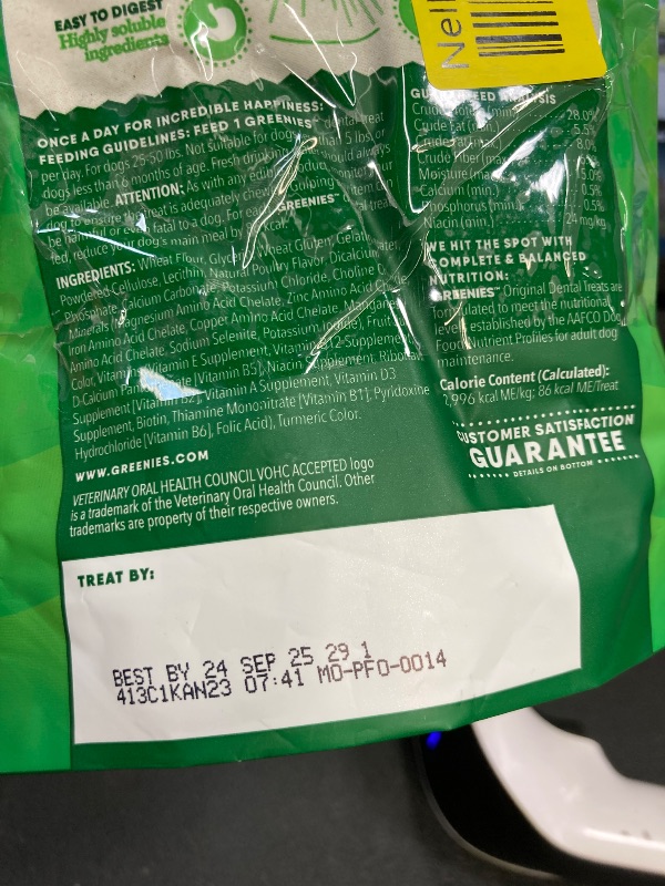 Photo 1 of **pack2**Greenies Original Regular Dental Dog Treats, 3 oz. Pack (3 Treats)