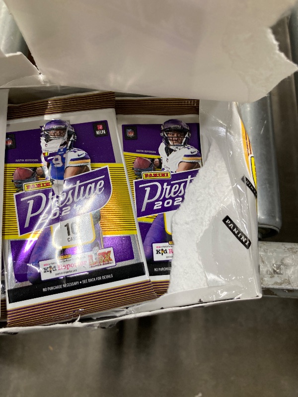 Photo 1 of 2024 Panini Prestige Football 24-Pack Trading Card Retail Box (24 Packs Per Box, 10 Cards Per Pack)