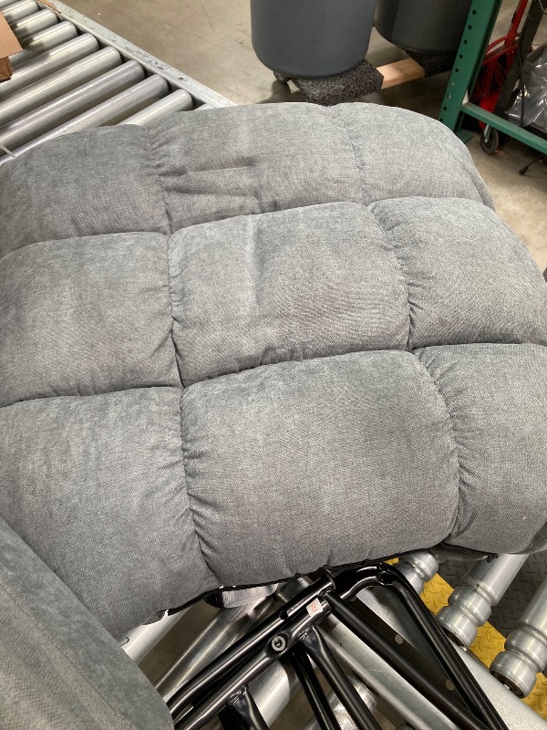 Photo 1 of ***(MISSING CHAIR PARTS/SELLING AS PARTS ONLY)***
ONPONY Massage Rocker Recliner Chair for Living Room with  Side Pocket, Grey 