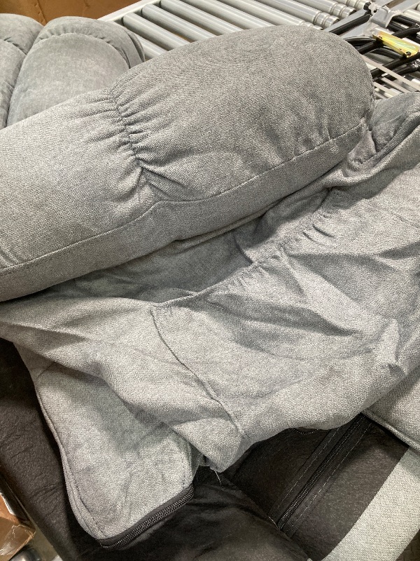 Photo 1 of ***(MISSING CHAIR PARTS/SELLING AS PARTS ONLY)***
ONPONY Massage Rocker Recliner Chair for Living Room with  Side Pocket, Grey 